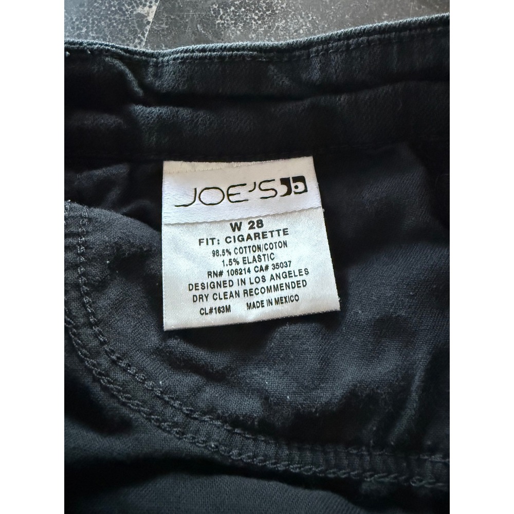 Joe's‎ Jeans Cigarette Fit Black Denim Jeans Women's Size 28 Stretch - Picture 10 of 11